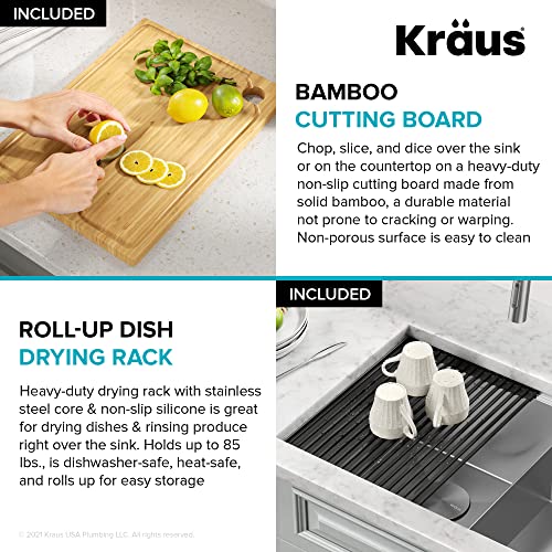 Stainless Steel 30 in Double Bowl Undermount Kitchen Sink KWU112 (Stainless Steel / 30 Inch / Double Bowl Sink)
