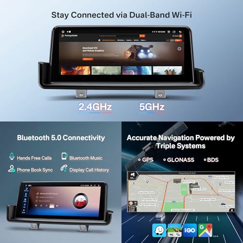 10.25 Inch Android Car Stereo for BMW 3 Series E90 (2+64GB)