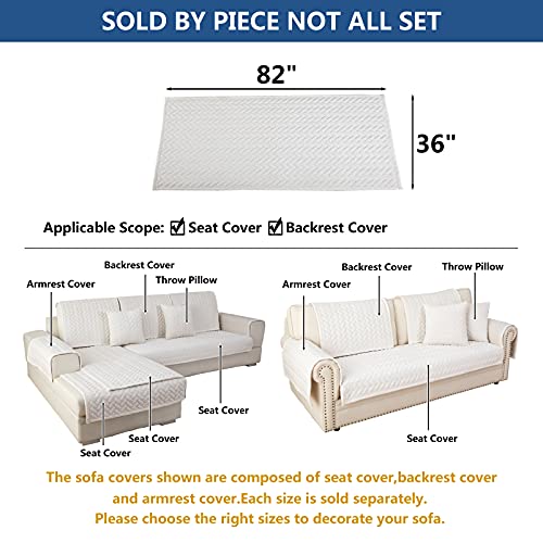 Couch Cover Sectional Couch Covers (36''x82''/Rectangular / White)