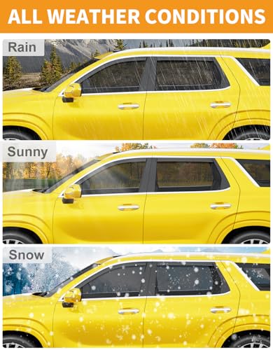 in Channel Window Visors Rain Guards for Hyundai Palisade 2020 (Fit for 2020-2025 Hyundai Palisade)