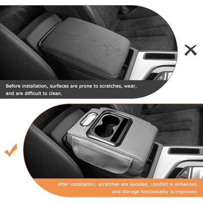 Car Center Console Armrest Pillow (Normal / Gray)