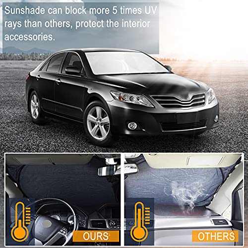 Windshield Sun Shades Custom Fit for Toyota Camry 2007 (Fit for Toyota Camry 2007-2017)