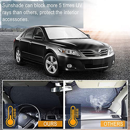 Windshield Sun Shades Custom Fit for Toyota Camry 2007 (Fit for Toyota Camry 2007-2017)