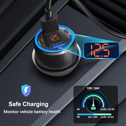 5 Pack USB C Car Charger (Black / 5-Pack)