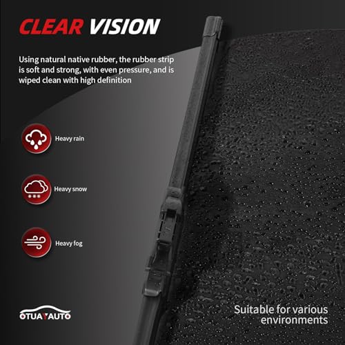 Premium Windshield Wiper Blades (26"+21"+11")