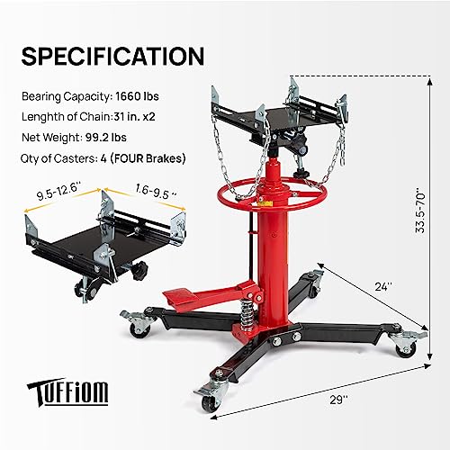 Transmission Jack (Red 3/4 Ton)