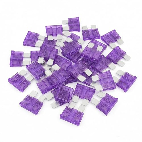 80Pcs) 3 Amp Standard Fuse, 3A Car Blade Fuses for Car/RV/Truck/SUV/Motorcycle/Boat (3A)