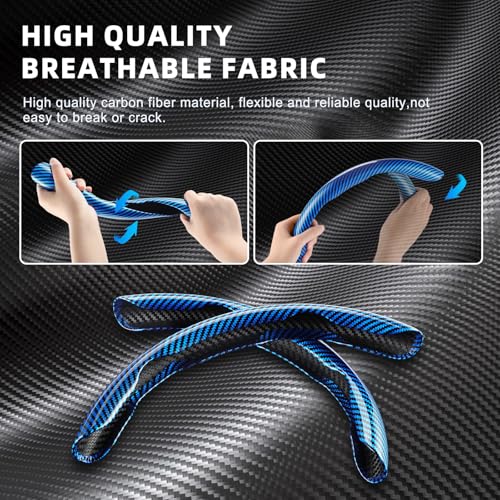3pcs Carbon Fiber Anti (Glossy Blue / Universal (3pcs))