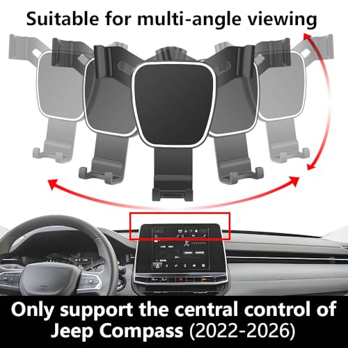 Car Phone Holder Center Console Organizer for Jeep Compass 2022 (for Jeep Compass 2022-2026【8.4-inch Screen】)