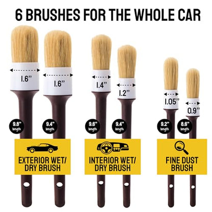 Car Detailing Brush Set 9 (9 Pack)