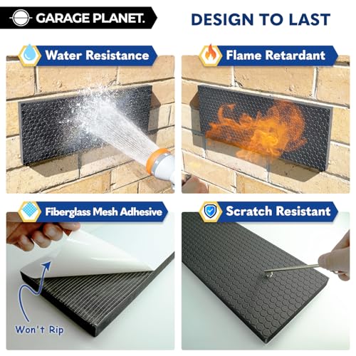 M2 Garage Wall Protector for Car Door (Black / 4 Pack)