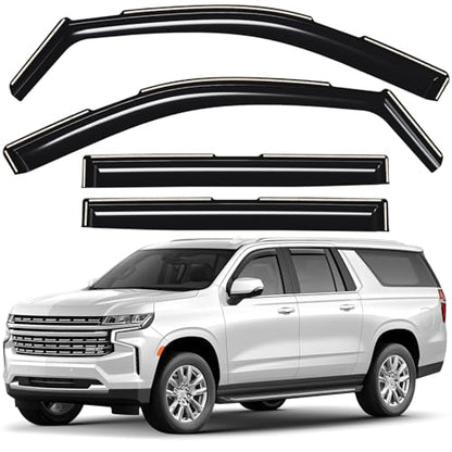Window Deflectors Smoke Tinted in (For Suburban 21-26)