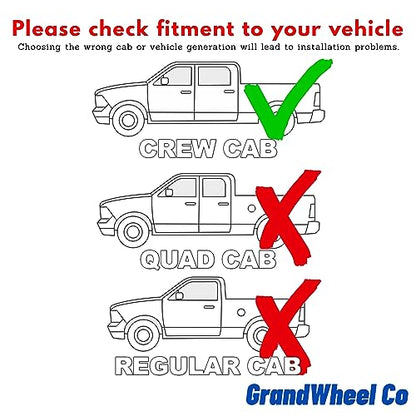 Window Deflectors Smoke Tinted in (For RAM 09-18 Crew Cab)