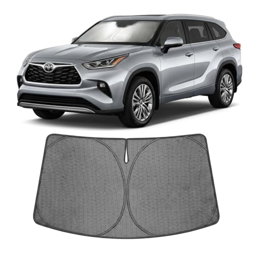Custom Fit Car Windshield Sun Shade for 2020 (2020-2026 Toyota Highlander)