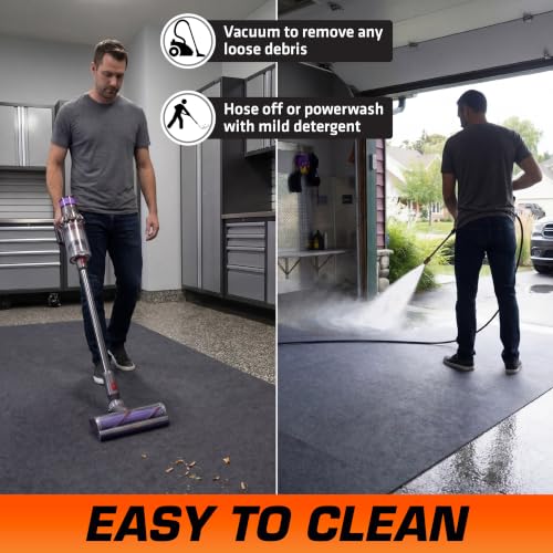 Premium Original Small Vehicle Garage Floor Mat (7'4" x 8'4" (Rectangular))