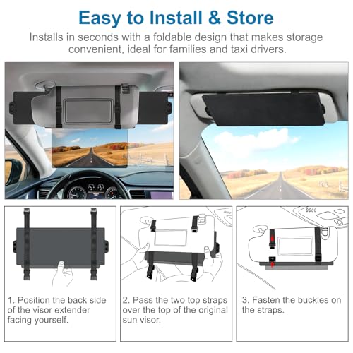Sun Visor Extender for Car (1 Pack)