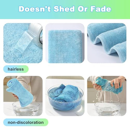 Car Drying Towels (New Car Towels - Blue / 35.4" x 23.6" - 1pcs)