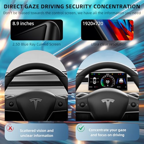 8.9'' Head Up Display for Tesla Model 3 Highland with Wireless