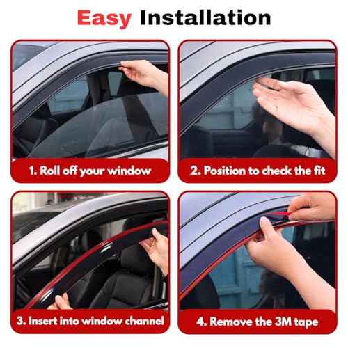Rain Guards Fit for 1992 (1992-2006 E150/E250/E350/E450/E550/Econoline Vans)
