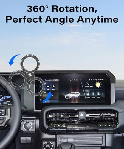 Car Phone Holder for 2024 2025 2026 Toyota Land Cruiser LC250 Accessories (for 2024-2025 Land Cruiser LC250 (8/12.3 Inch))