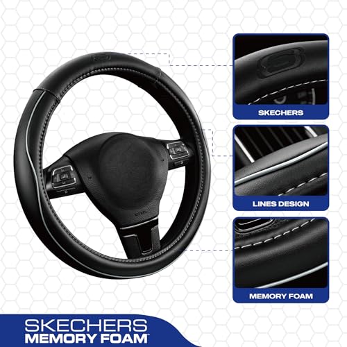 Memory Foam Steering Wheel Cover (Gray)