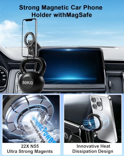 Car Phone Mount for 2021 (Tahoe/Suburban/GMC Yukon/GMC Yukon XL 2021-2024 / Magsafe)