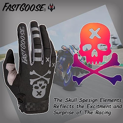 Dirt Bike Motorcycle Gloves (X-Large / Black001)