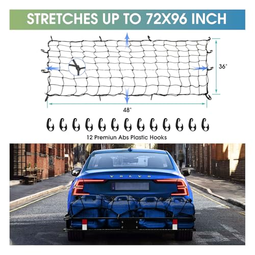 250LBS Universal Roof Rack Basket (Roof Basket with Net)