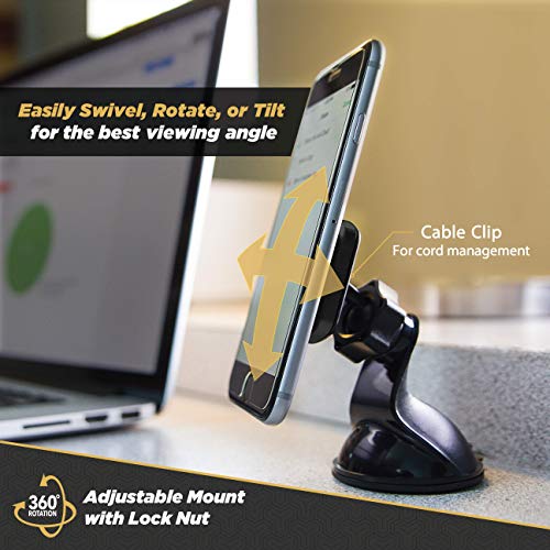 MAGWSM 2PXCES0 MagicMount Magnetic Suction Cup Phone Mount for Car Windshield (Window / Dash Suction / 2 Pack)