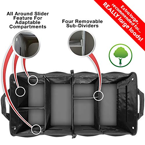 Car Trunk Organizer for SUV (ExtraLarge / Black)