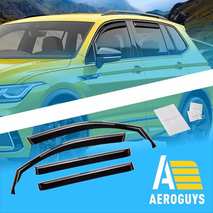 Extra Durable Window Deflectors in (For Volkswagen Tiguan 18-24)