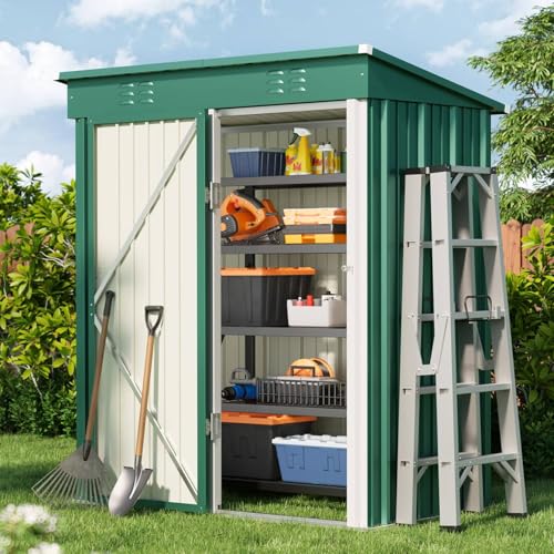 5' x 3' Outdoor Storage Shed (green / 5' x 3')
