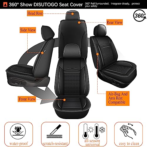 Seat Covers for Toyota Camry 2002 (015-Black / 5PCS Full Set)