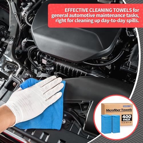 Shop Towels 400 Pack Microfiber Towels for Cars (400 Pack)