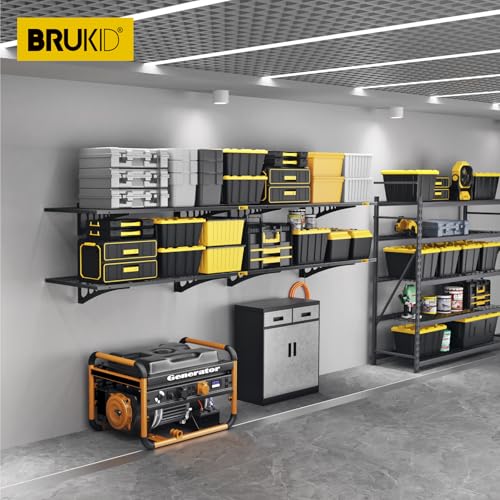 1.64x4ft Adjustable Rail Wall Garage Storage Shelf (1.64x4ft-4pack)