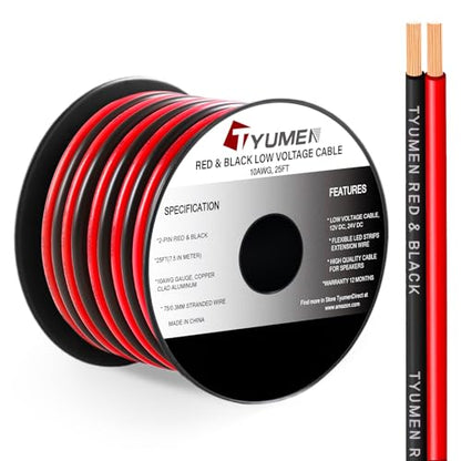 10 Gauge Wire 25FT (25 Feet / 10/2 Gauge)
