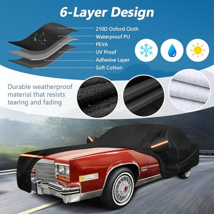 Car Cover for Cadillac Eldorado Biarritz (Black / for Cadillac Eldorado Biarritz 1979-1991)