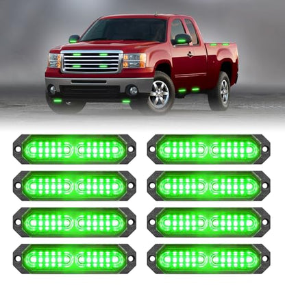 1200T Emergency Strobe Grille Lights (Green)