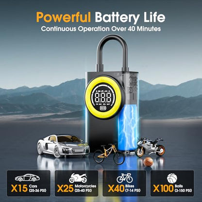 Tire Inflator Portable Air Compressor