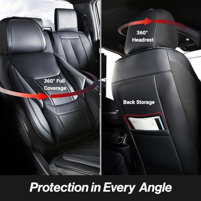 Custom Car Seat Covers Full Set (Variation-08 / Front)