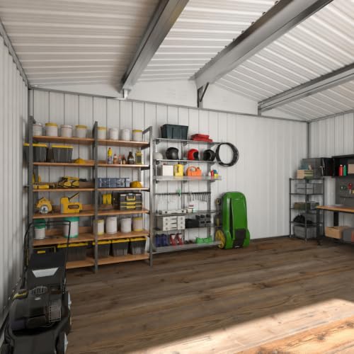 8X12 FT Outdoor Storage Shed Black (Black / 8X12 FT)