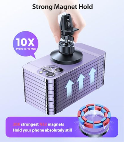 for MagSafe Car Mount [Strongest Magnet Power] Car Phone Holder (Purple)