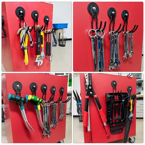 Heavy Duty Magnetic Hooks (2.6"x4-ZMJ / Black)