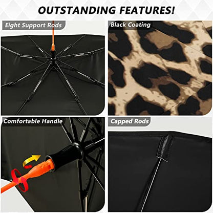 Leopard Print Windshield Sun Shade Umbrella Foldable Animal Car Front Window Sunshade Blocks UV Rays Heat Keep Vehicle Cool (multi 13)