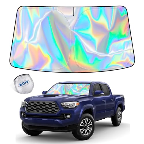 Laser Silver Style Windshield Sun Shade for 2016 (for 2016-2023 Toyota Tacoma-Laser Silver)