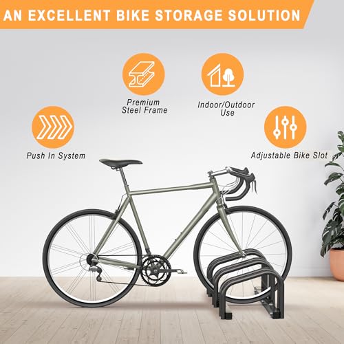 Bike Storage Rack for Garage (3 Bike Holder)