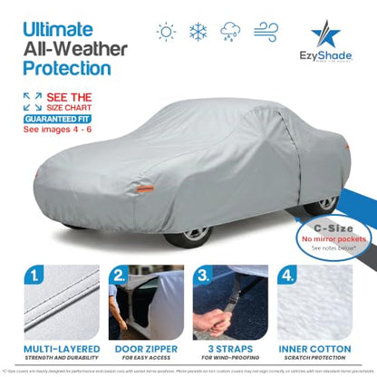Sports Car Cover Waterproof All Weather. See Size (Reflective / C0 - see Vehicle Size Chart)