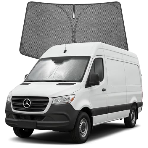 Custom Fit Car Windshield Sun Shade for 2007 (2007-2026 Freightliner/Mercedes Benz Sprinter)