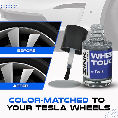 Premium Tesla Wheel Curb Rash Repair Kit for Model S 19 (Tesla Model S / 19" Silver Cyclone)
