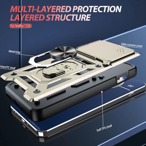 for OnePlus 13 5G Case (OnePlus 13 5G（6.82"） / Gold)